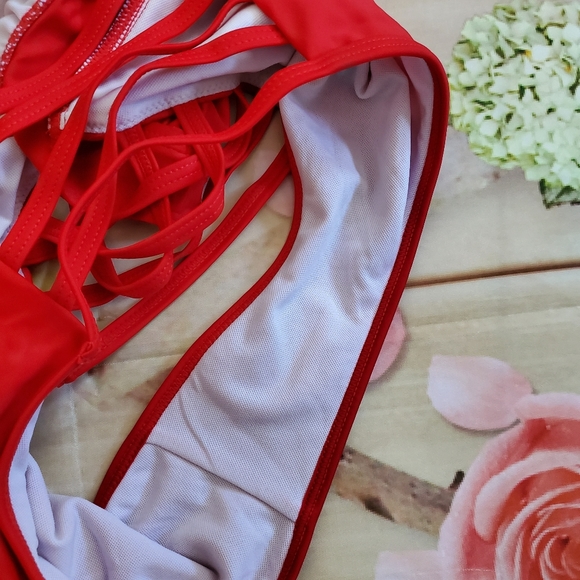 NEW! Red one piece swim suit - Picture 8 of 9